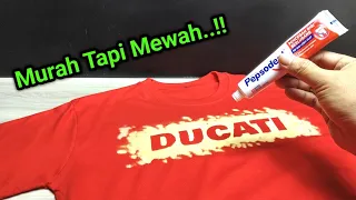 Murah tapi mewah.!!Sablon/transfer gambar di kaos pakai bahan rumahan dijamin awet dan tidak luntur