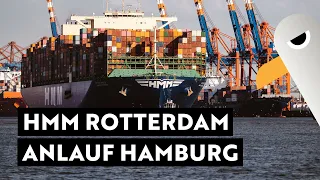 HMM Rotterdam Anlauf Hamburg (400m / 23.000 TEU) Containerschiff Shopspotting ⚓️ Hamburg Hafen Live