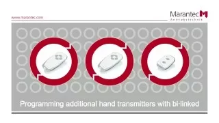Marantec | Programming additional hand transmitters with bi·linked