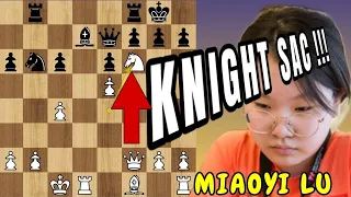 Miaoyi Sacrifice the Knight! | Fide World youth u16 Chess Olympiad 2023 | R4 |