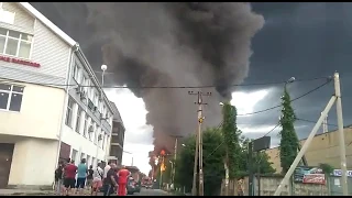 Пожар в Краснодаре. 4.07.2019