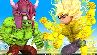 NickHulk Transform Gold Hulk Six Hand vs Giant Zomboss Save Tani  - Scary Teacher 3D Funny Animation