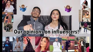 OUR OPINIONS ON YOUR INFLUENCERS | THE HONESTY | INSTAGRAM | YOUTUBE | FAIZAAN AND AMNA |