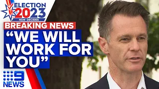 Chris Minns addresses the media after Labor's history-making NSW election win | 9 News Australia