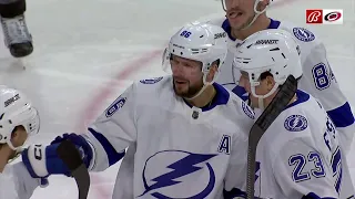 Nikita Kucherov's career high 6 (2+4) points vs Hurricanes (24 nov 2023)