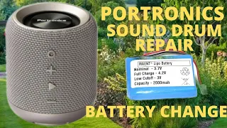 portronics sound drum battery change#portronics sound drum disassembly