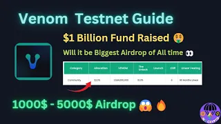 Earn $1000 -$5000 from airdrop 🔥😱 | Make money With Crypto Airdrop in 2023 | Venom Testnet #t2e