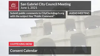 City Council - June 1, 2021 City Council Meeting - City of San Gabriel