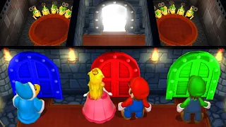 Mario Party 9 MiniGames Kamek Vs Mario Vs Luigi Vs Peach (Master Difficulty)