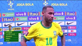 NEYMAR SOLTANDO O VERBO NA ENTREVISTA PÓS-JOGO NA GLOBO