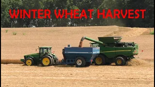 AMISH LAND Wheat Harvest With John Deere In Lancaster Pennsylvania  Dutch Country