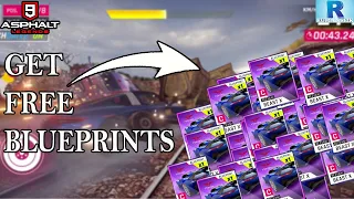 ASPHALT 9 - GET FREE BLUEPRINT | HOW TO GET BLUEPRINT IN ASPHALT 9 | ASPHALT 9 EVENTS.