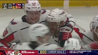 Александр Овечкин оформляет хет-трик и забрасывает 800 шайбу в НХЛ!
