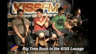 Big Time Rush interview and performance in the KISS Lounge