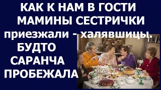 Истории из жизни Как к нам в гости мамины сестрички приезжали халявшицы  Будто