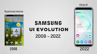 Samsung UI evolution 2008 - 2022
