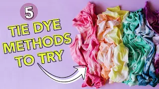 5 Tie Dye Techniques to Try | Pretty Life Girls