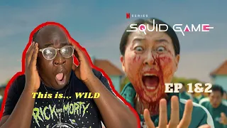 WTF Did I Just Watch?!? HELPPP Squid Game Reaction EP 1-2
