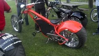Choppers. Awesome looking electric scooter from Jesse James
