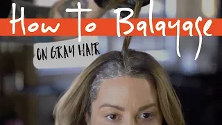 How To Balayage on Gray Hair