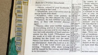 Rules for Christian Households - Colossians 3 : 18 - 25