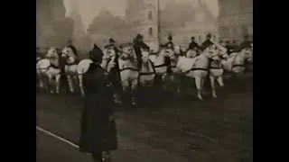 Парад на Красной площади 7 ноября. Кинохроника 1922 года.