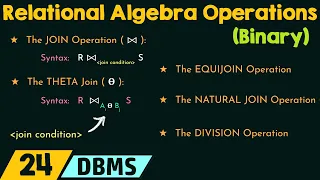 Relational Algebra Operations - Binary