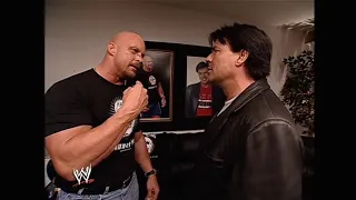 Stone Cold & Eric Bischoff have an argument backstage! 05/26/2003