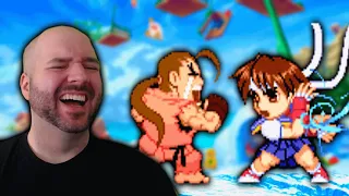 Playing THE WEIRDEST GAMES in Capcom Fighting Collection!
