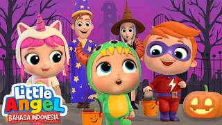 Makan Permen di Malam Halloween 🍬🎃Lagu Halloween Anak | Little Angel Bahasa Indonesia