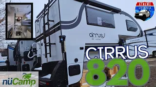 2024 Black and White Cirrus 820 truck camper by @nucamprv