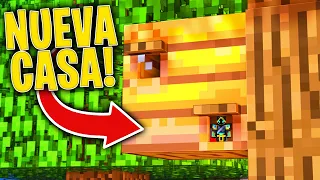 👉 COMO CONSTRUIR una CASA DENTRO de una COLMENA DE ABEJAS en MINECRAFT 1.15! 🏠🐝