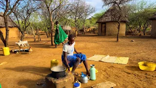 African village life#cooking authentic village food for lunch