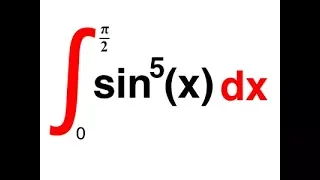 integration of sin^5(x) between 0 and pi/2