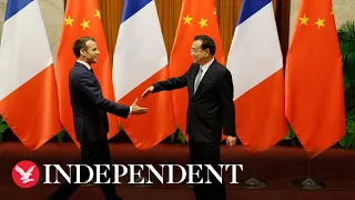 French president Emmanuel Macron arrives in China for state visit