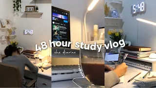 48 hour study vlog 📚 note-taking, completing assignments, cramming & procrastinating