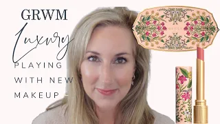 GRWM Playing with New Luxury Makeup! Gucci Gorgeous Flora Palette | Valmont | ByTerry and More!