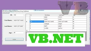 VB.NET - How To Update Selected DataGridView Row With TextBox Using VB.NET [ With Source Code ]