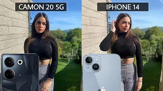 Techno Camon 20 VS iPhone 14 Camera Test Comparison |Iphone vs Android