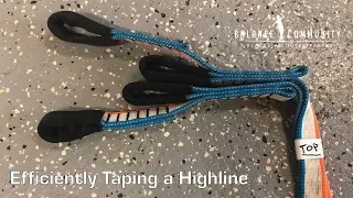 Slack Science - Efficiently Taping a Highline