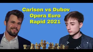 Winning With The Solid Italian Game | Magnus Carlsen vs DaniilDubov: Opera Euro Rapid 2021