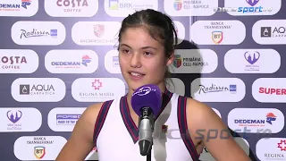 Interview of Emma Raducanu after winning her 1st ever wta match