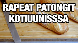 Rapeiden ranskalaisten patonkien leipomista [päivitys reseptiin]