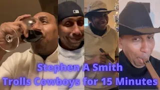 Stephen A Smith Trolls Dallas Cowboys for 15 Minutes