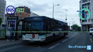 [Ligne 254 RATP] MAN Lion's City A37 n°9604 - Gare de Saint-Denis à Gare d'Enghien-les-Bains