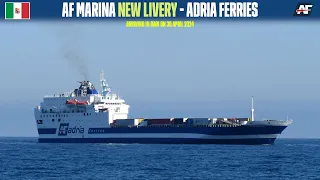 [NEW LIVERY] Arrival of ferry AF MARINA, Bari (Adria Ferries) - HD 1080p