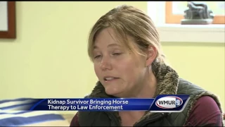 Kidnap survivor shares horse therapy with law enforcement