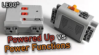 New LEGO Powered Up Battery Box vs LEGO Power Functions Battery Box | LEGO 42113 Bell Boeing V-22