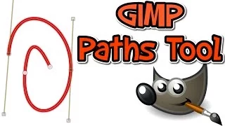 GIMP tutorial - How to use Paths Tool