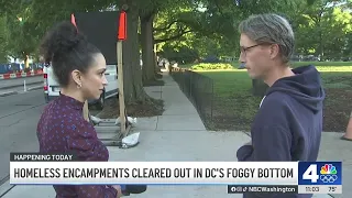Park Service, DC police clear Foggy Bottom encampments | NBC4 Washington